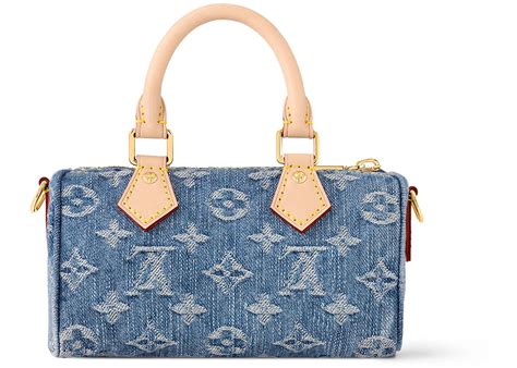 louis vuitton nano speedy fake|Louis Vuitton denim speedy.